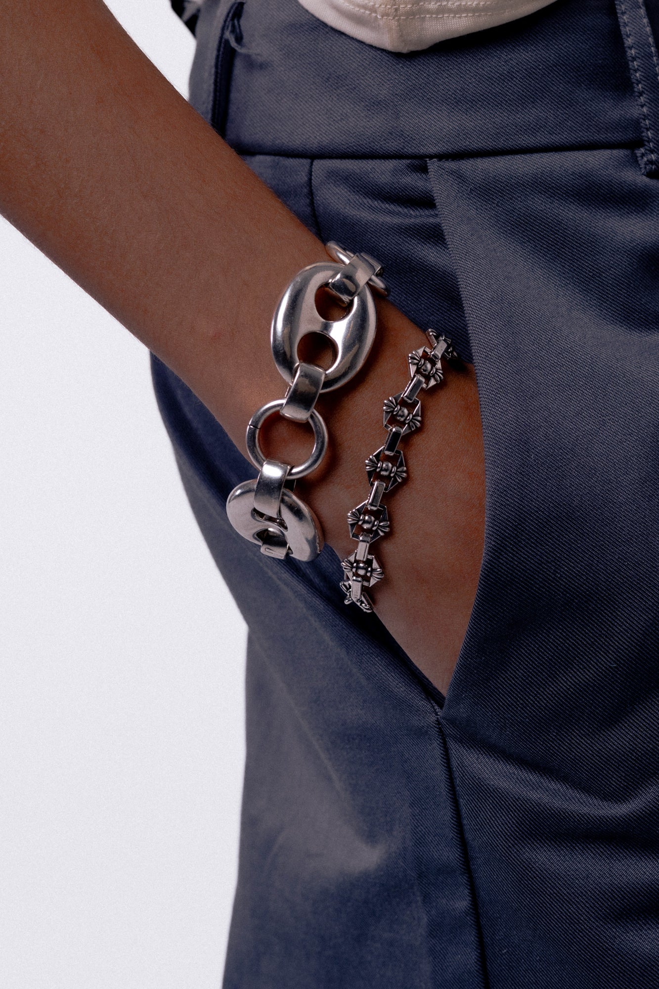 Cráneo Bracelet — Silver, handcrafted in Spain