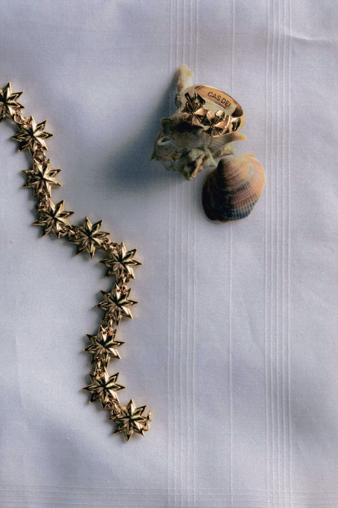 Double Cross Ring — Gold, handcrafted in Spain