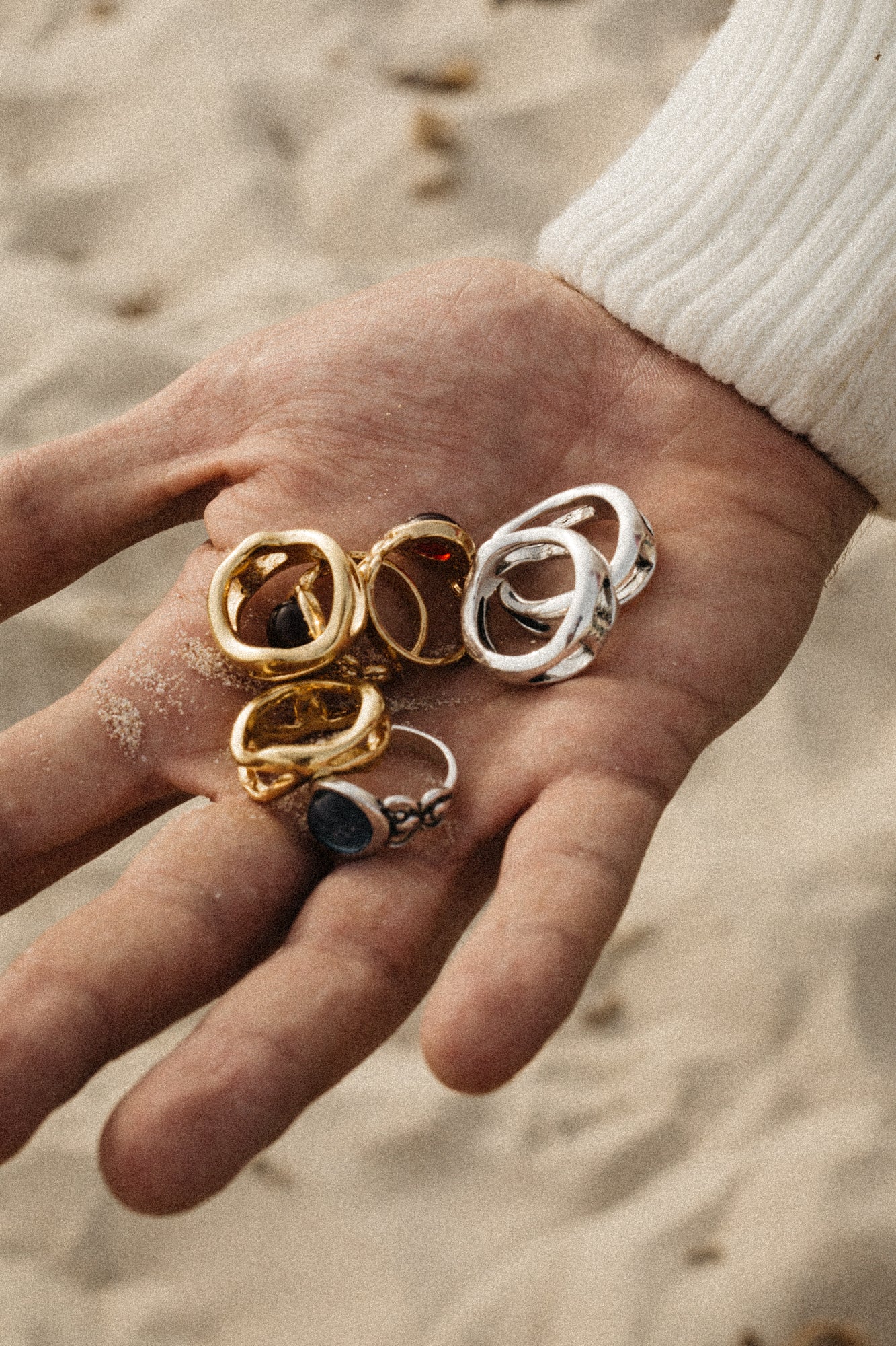 Lava Ring — Silver, handcrafted in Spain