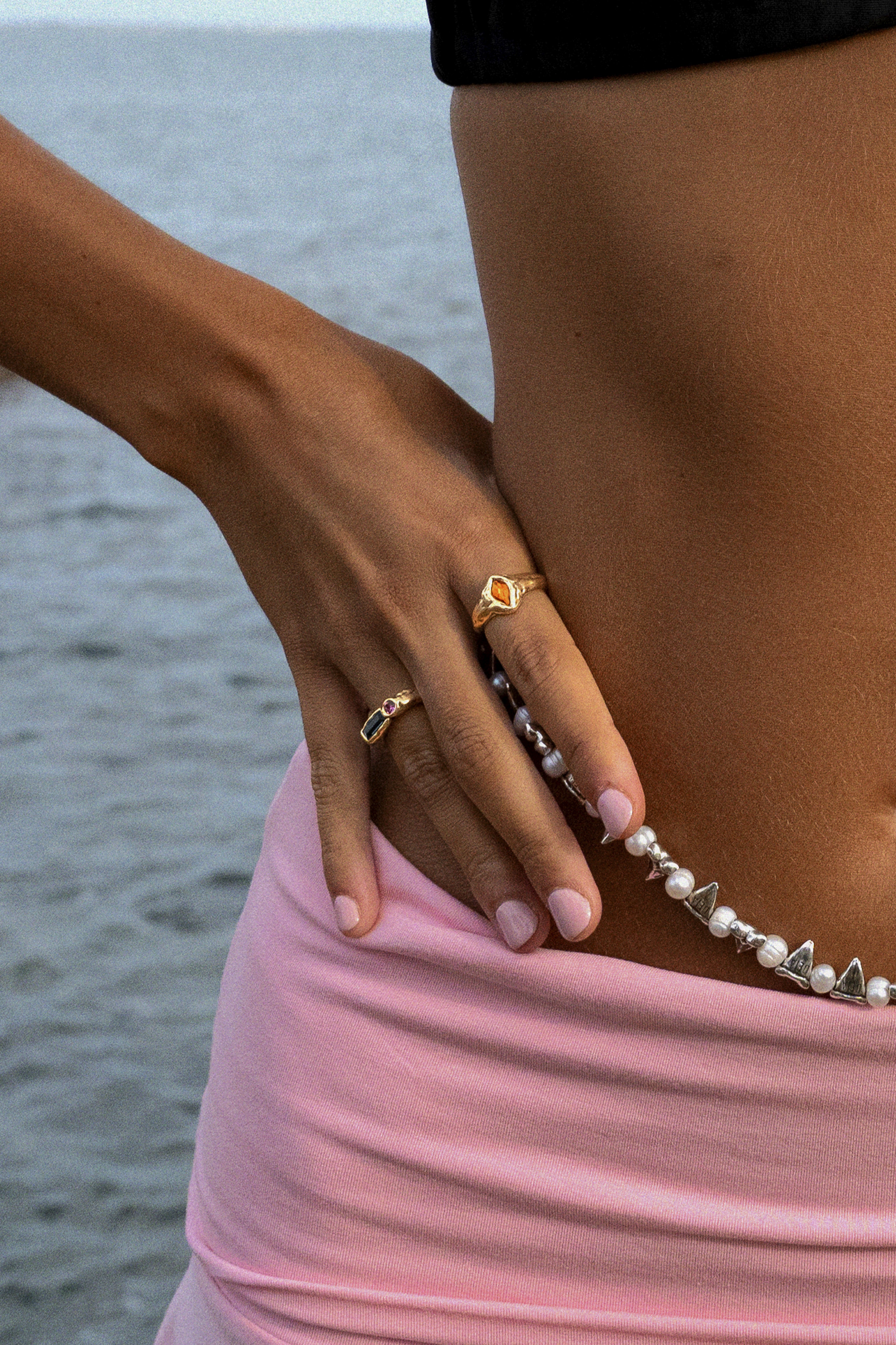 CAS DEIÀ ISLA RING SAPPHIRE BLUE, handcrafted gold ring
