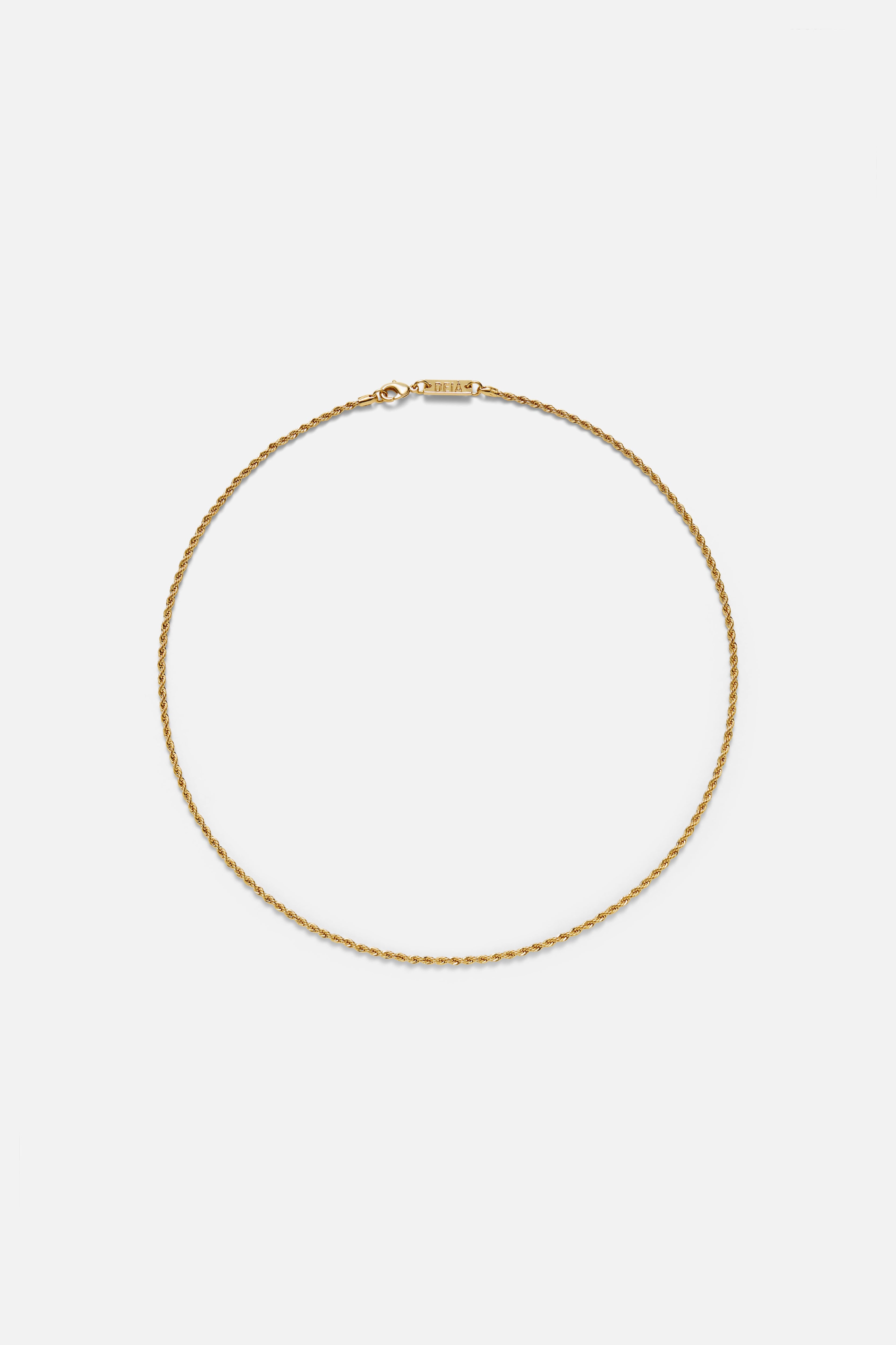 Rope Necklace — Gold, handcrafted in Spain