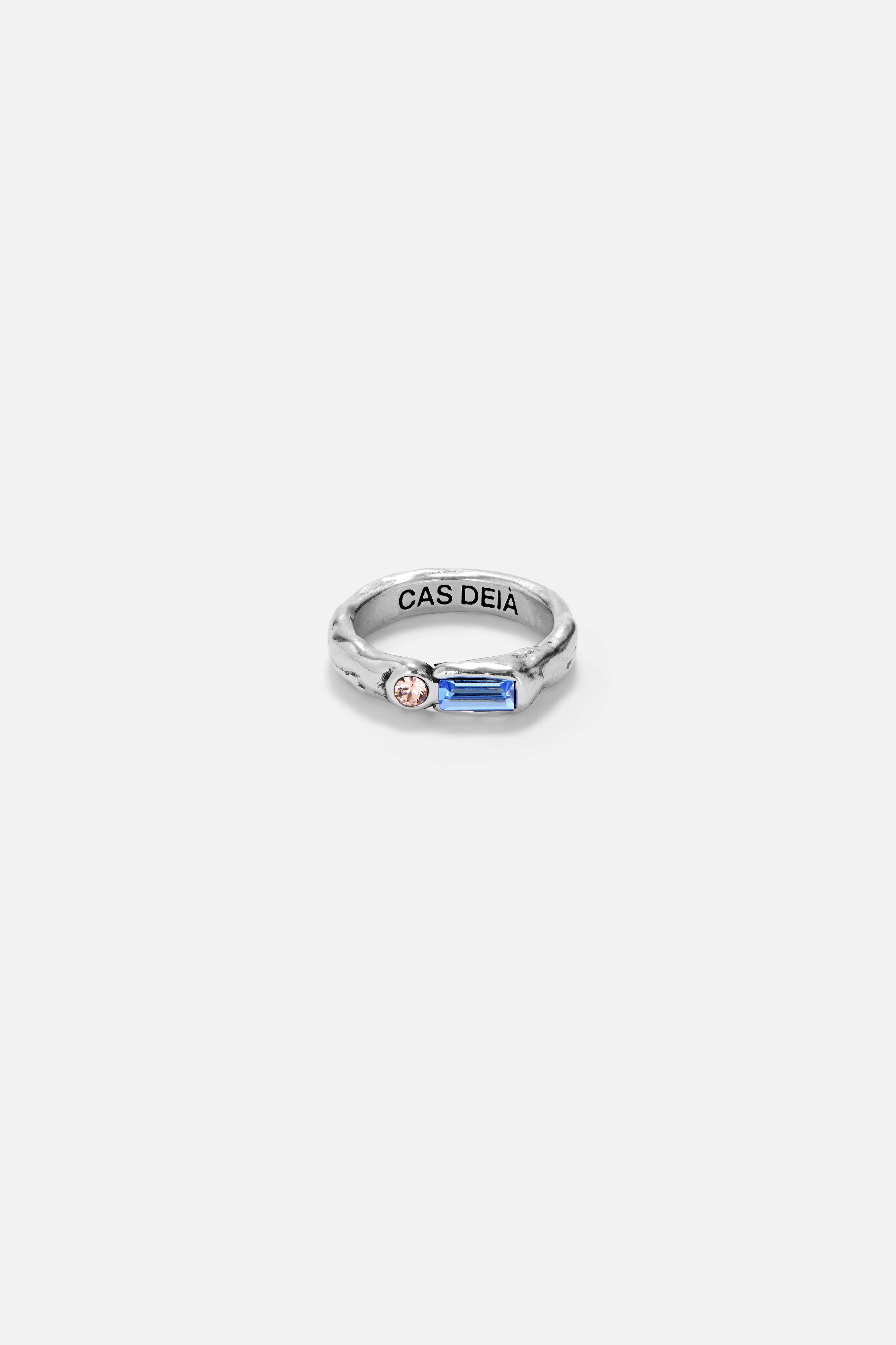 CAS DEIÀ ISLA RING SKY BLUE, handcrafted silver ring