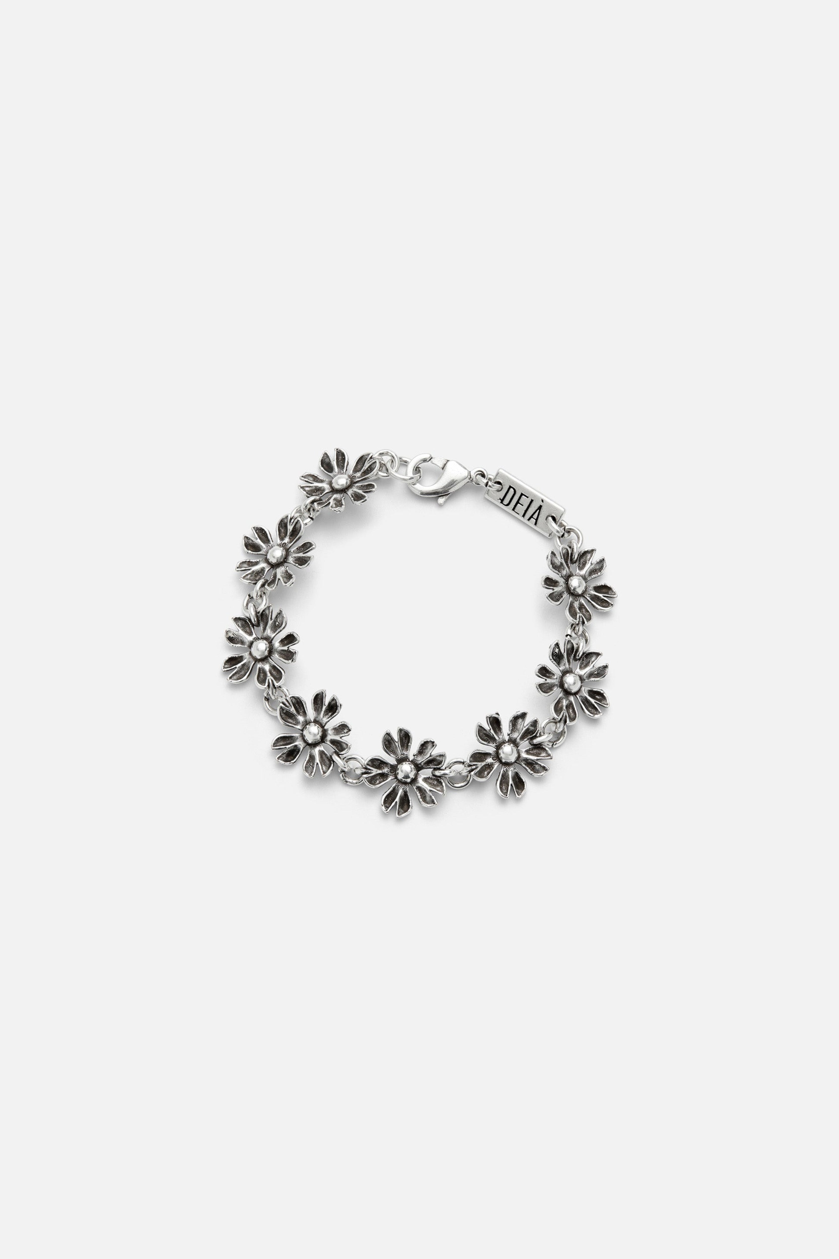 Les Fleurs Bracelet Aged — Silver, handcrafted in Spain