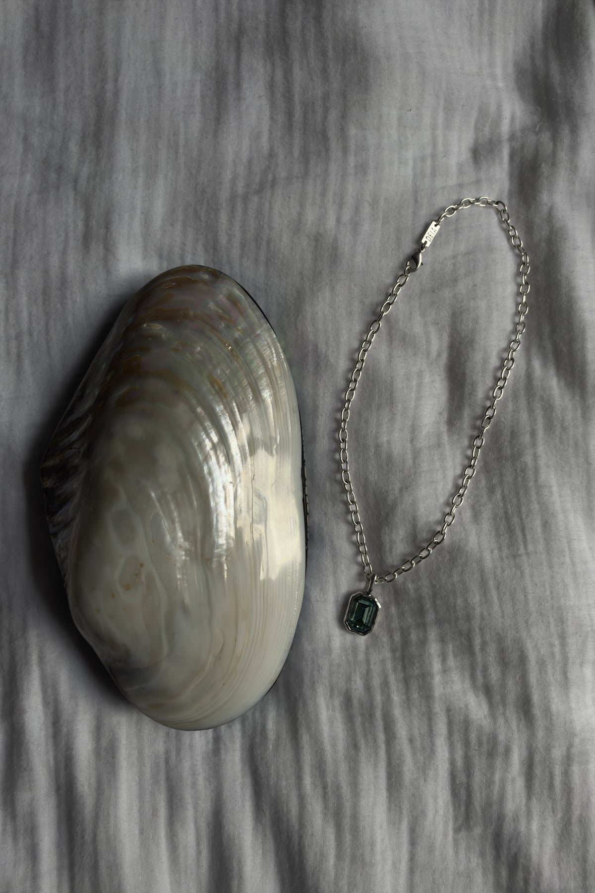 CAS DEIÀ CAPRI NECKLACE, handcrafted necklace with a silver finish