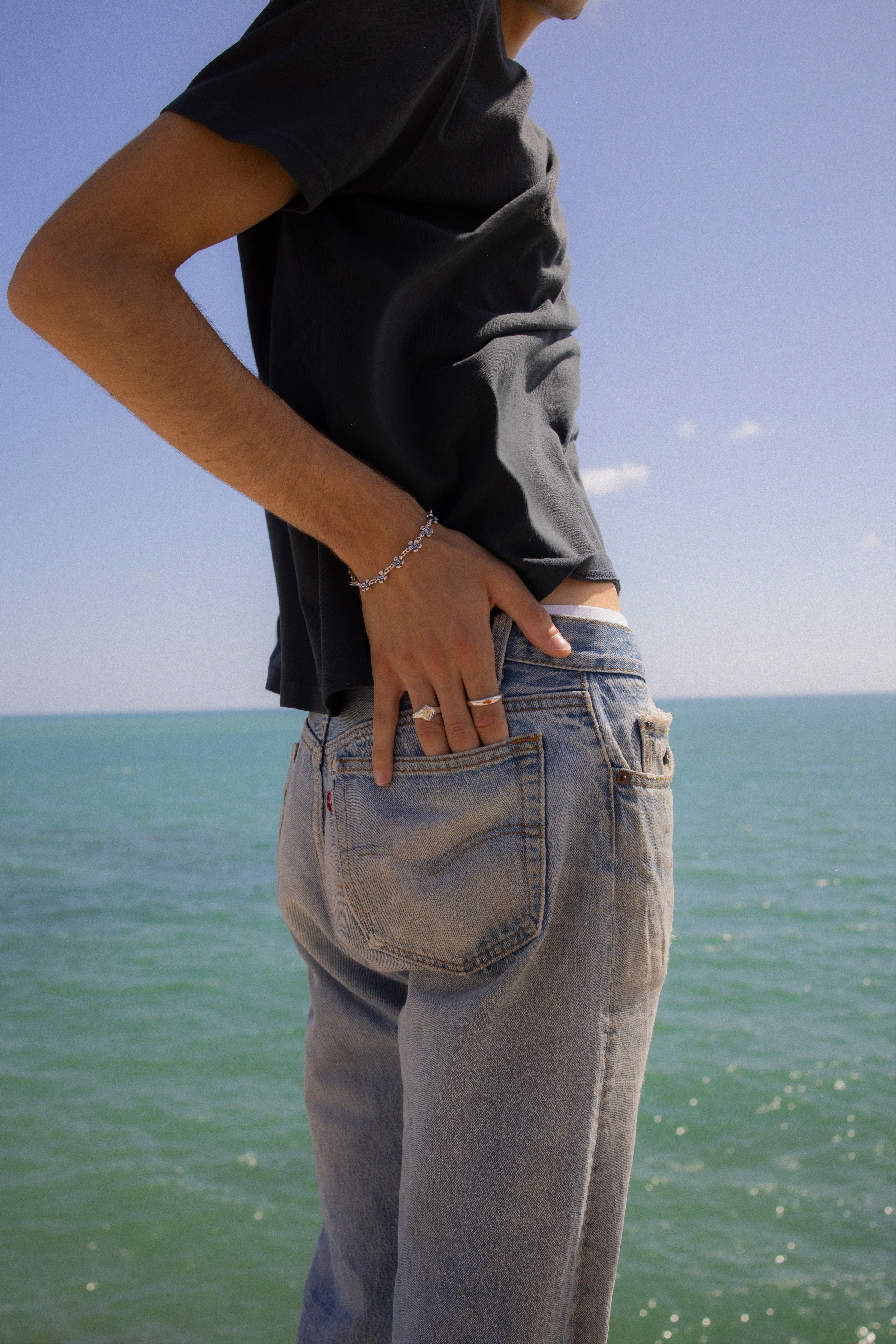 CAS DEIÀ SA FLOR BRACELET, handcrafted silver bracelet