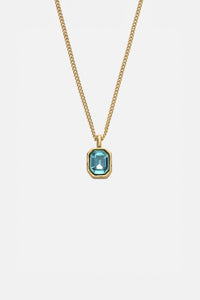 SA PEDRA NECKLACE AQUAMARINE