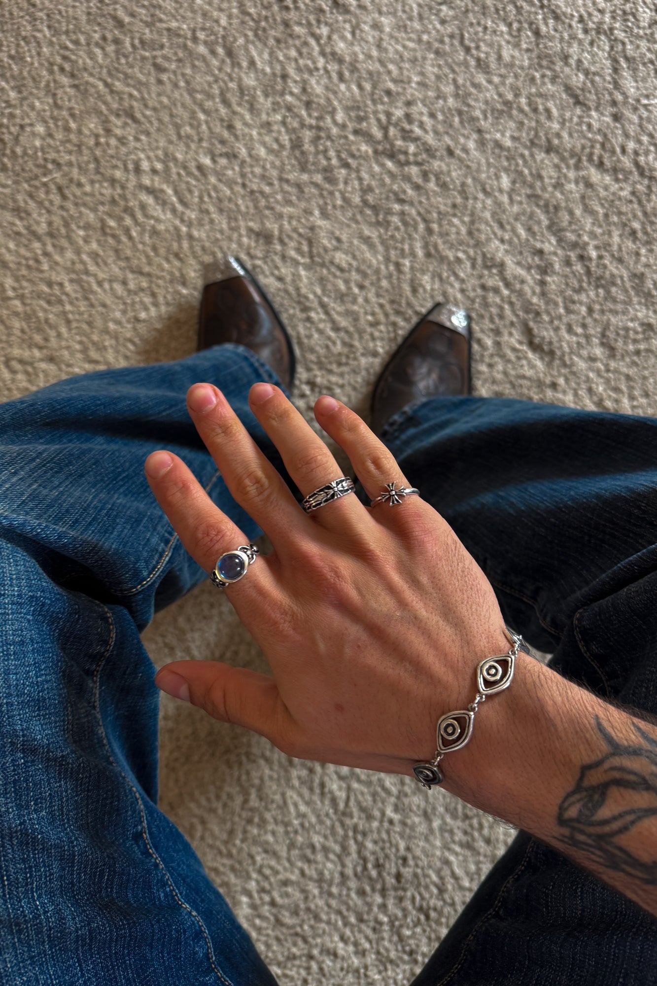 Azul Poniente Ring — Silver, handcrafted in Spain