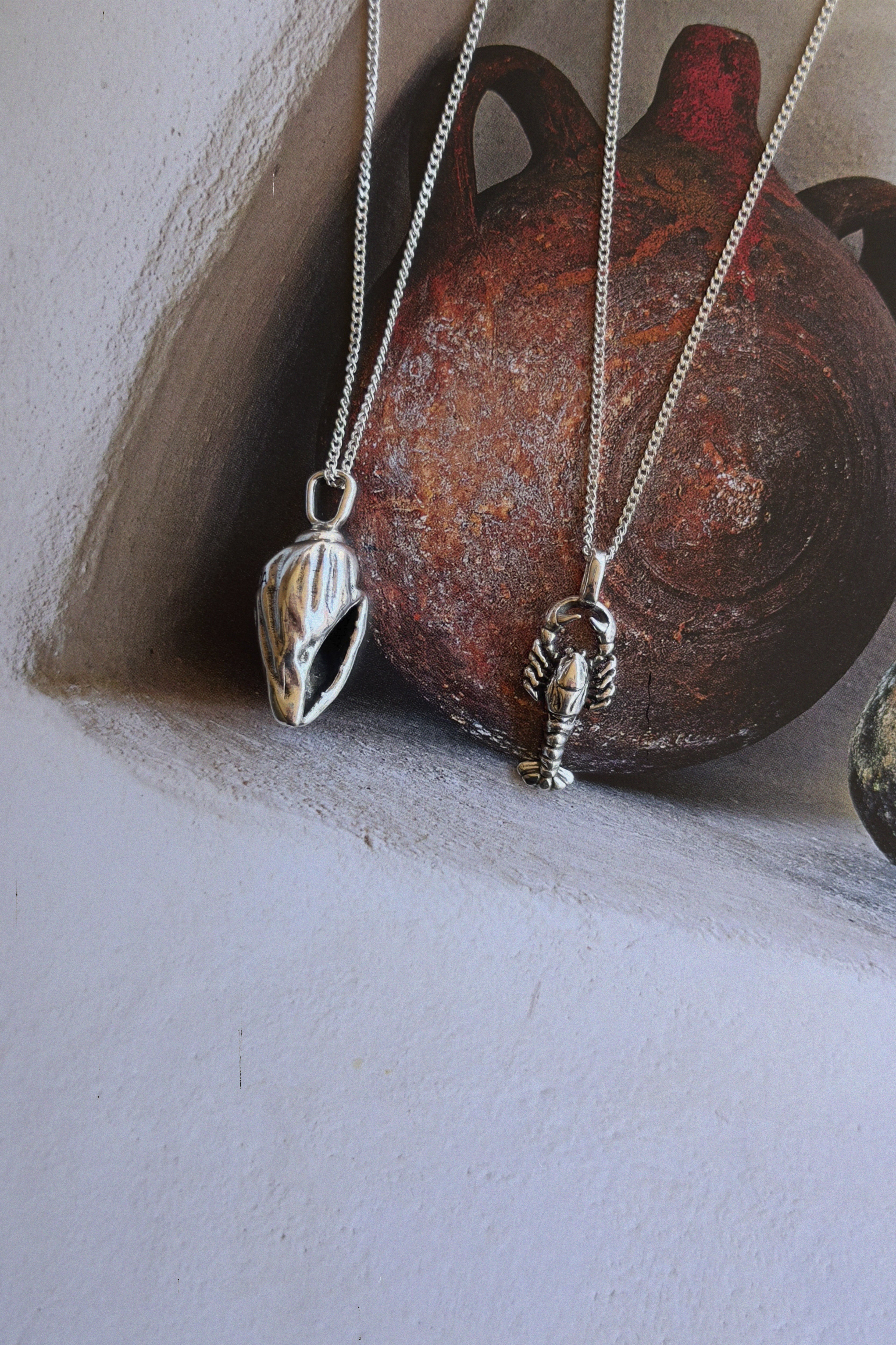 Caracola Necklace — Silver, handcrafted in Spain