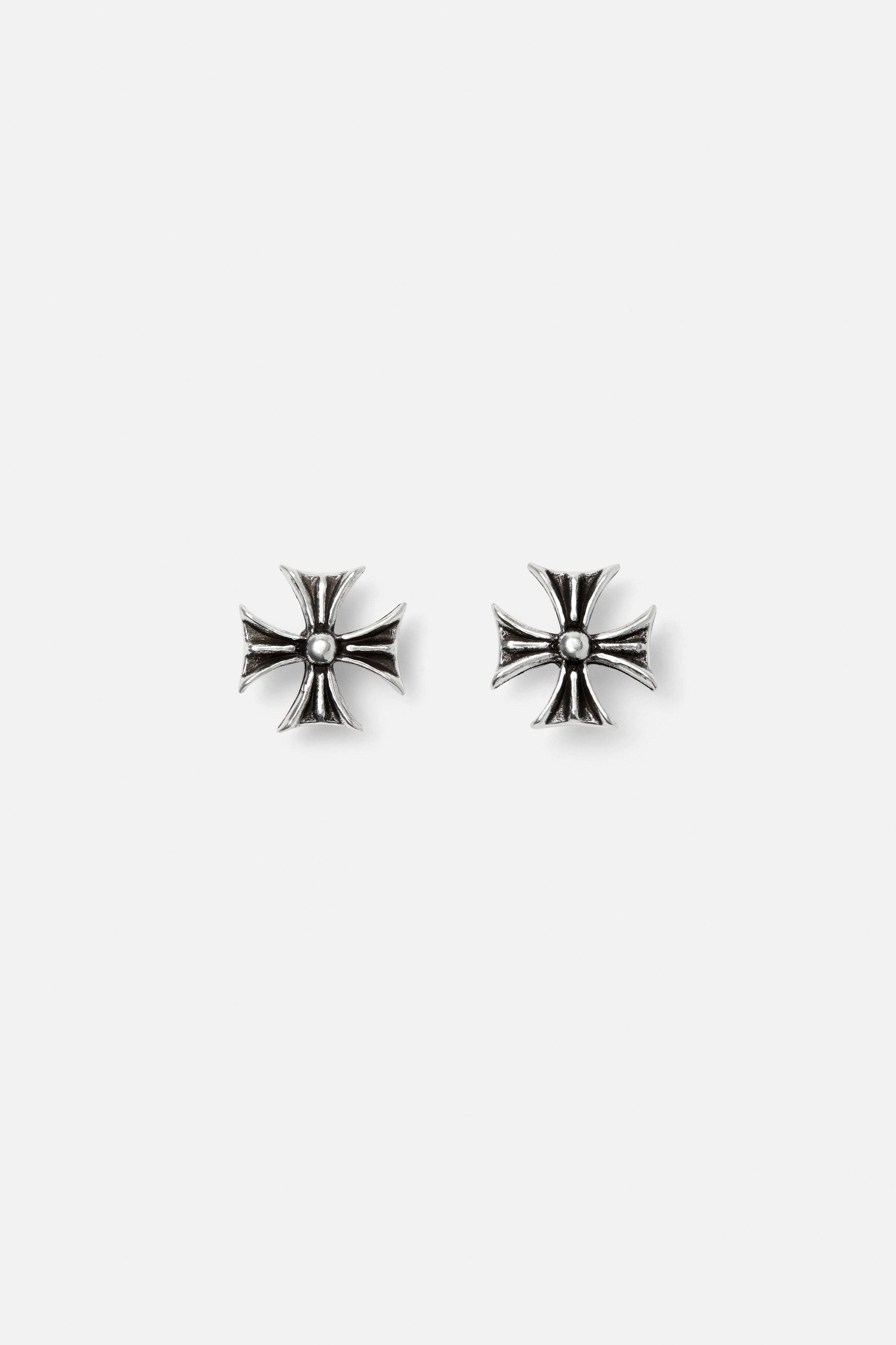 Cross Earrings — Silver, handcrafted in Spain
