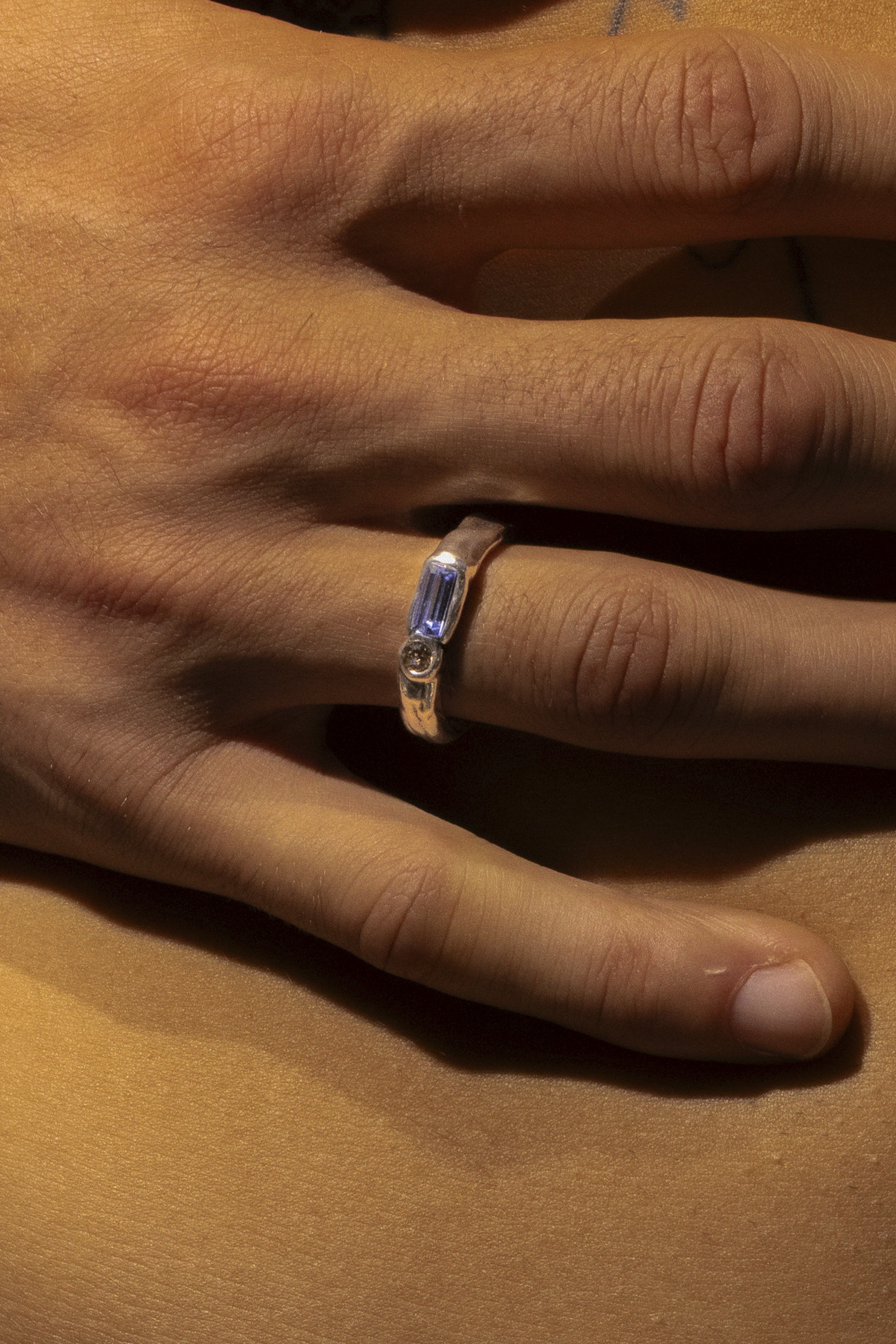 CAS DEIÀ ISLA RING SKY BLUE, handcrafted silver ring