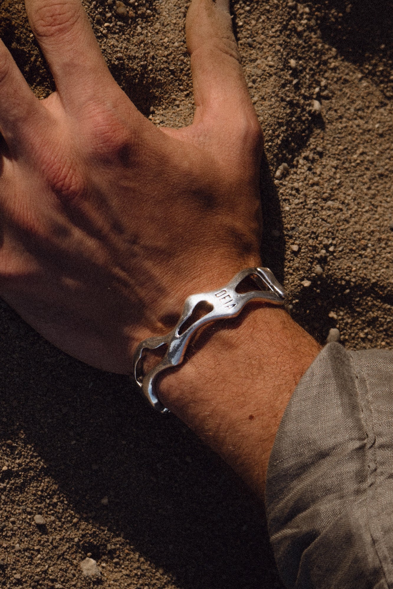 Lava Bracelet — Silver, handcrafted in Spain