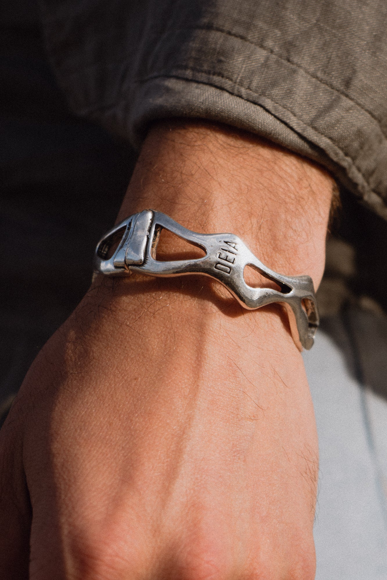 Lava Bracelet — Silver, handcrafted in Spain
