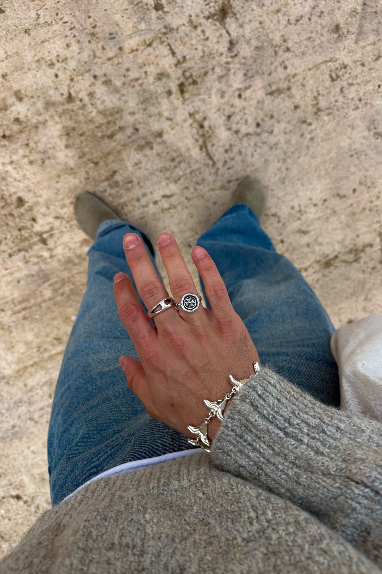 Lava Ring — Silver, handcrafted in Spain