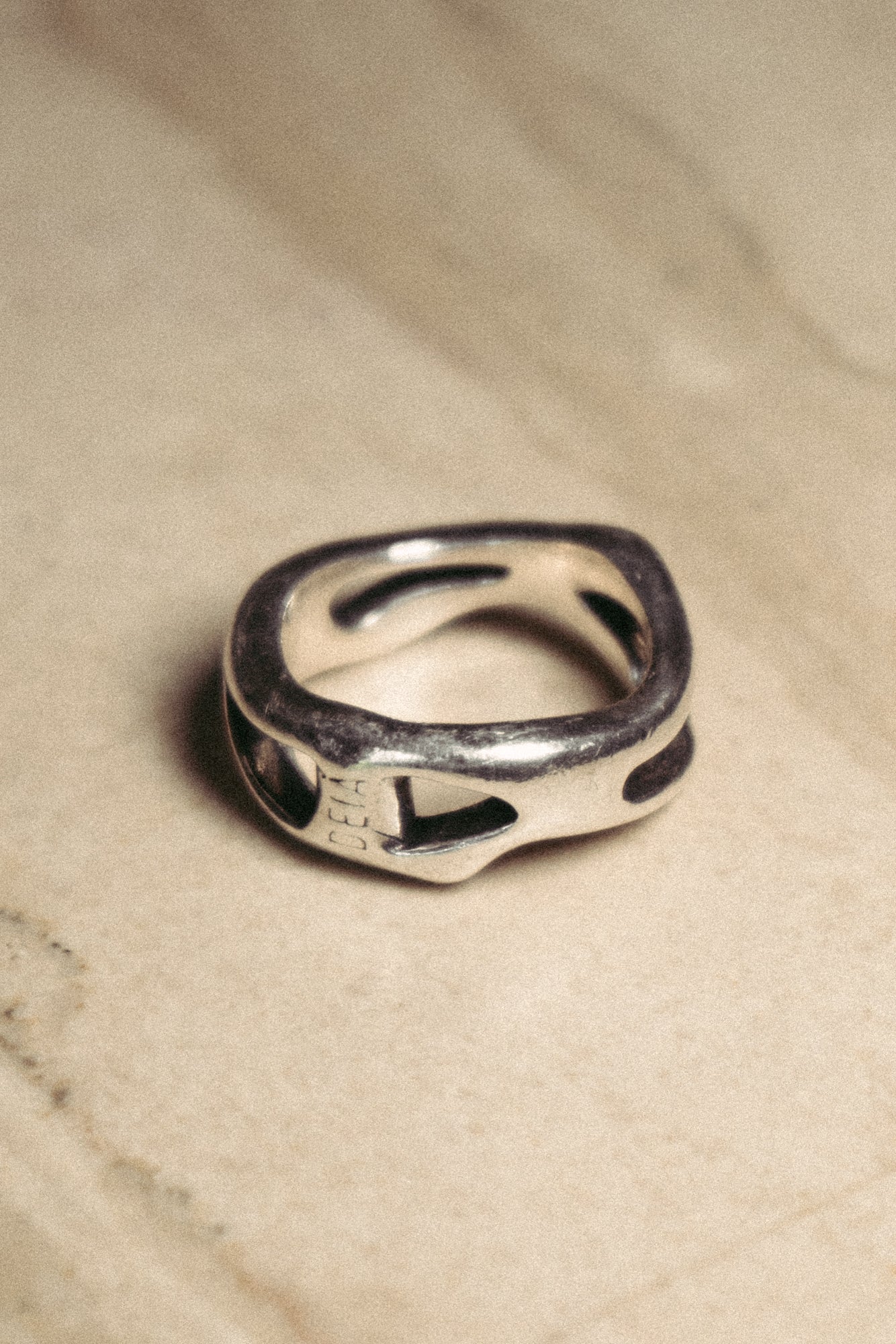 Lava Ring — Silver, handcrafted in Spain