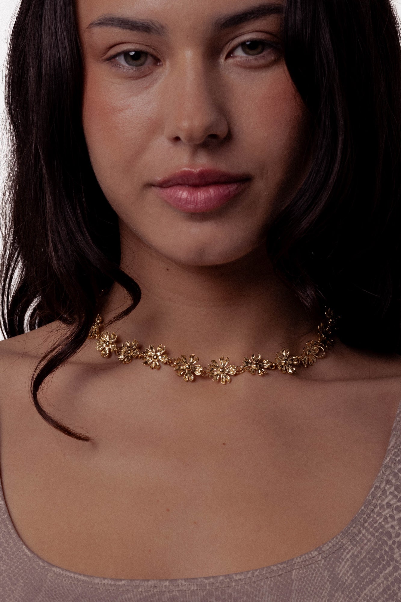 Les Fleurs Necklace — Gold, handcrafted in Spain
