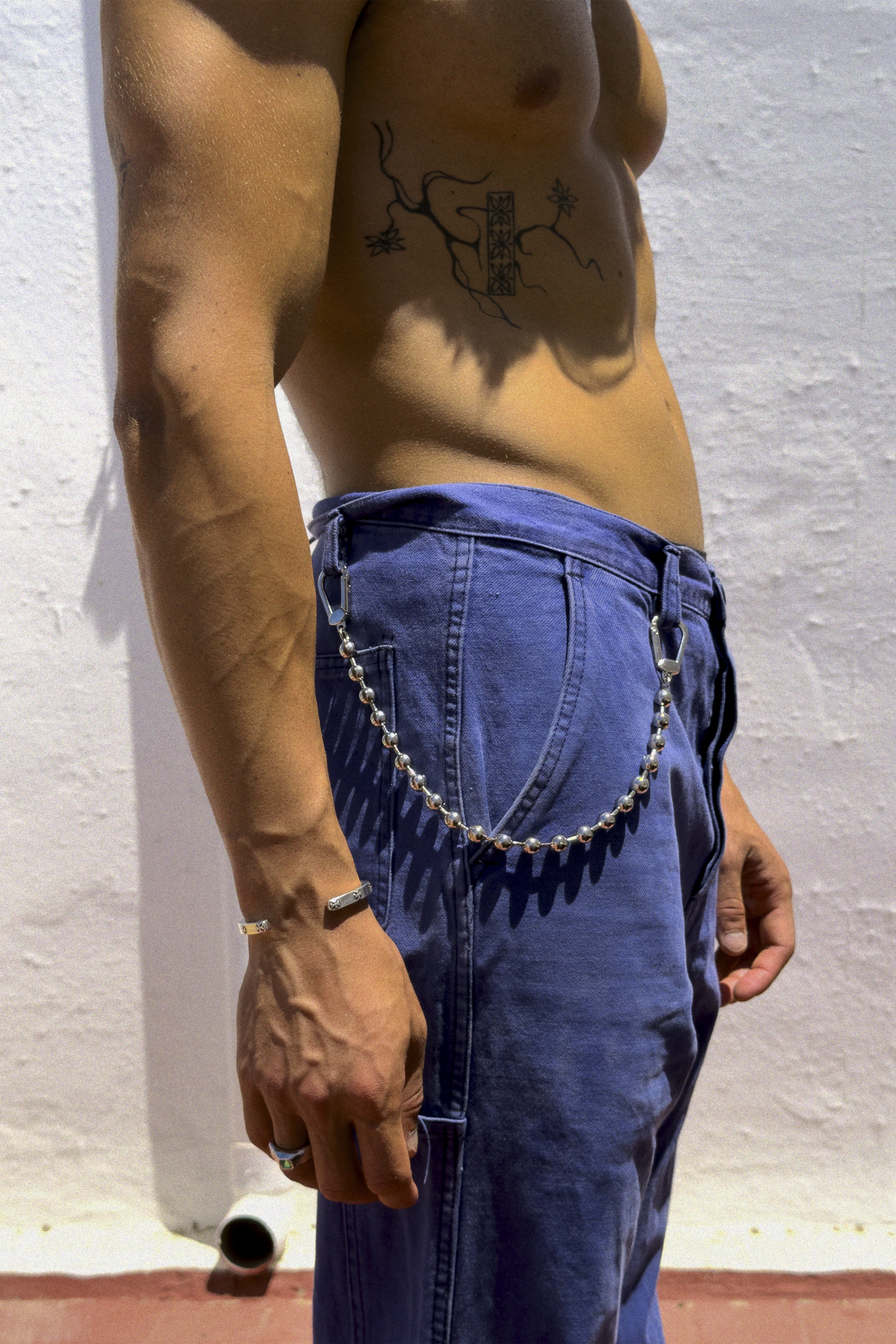 CAS DEIÀ SAILOR PANT CHAIN, handcrafted silver chain