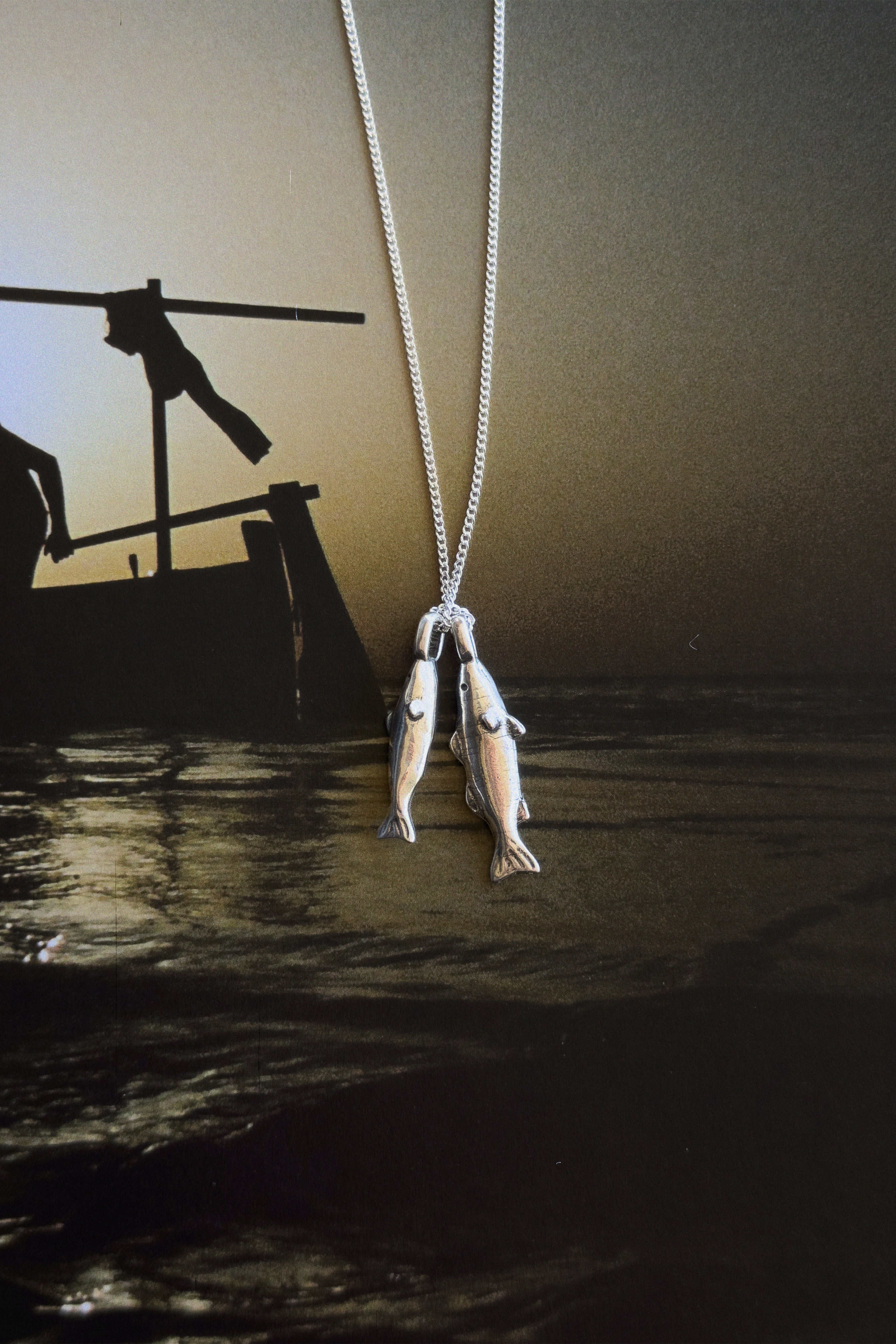 Pescados Necklace — Silver, handcrafted in Spain