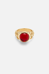 Rojo Sentencia Ring — Gold, handcrafted in Spain