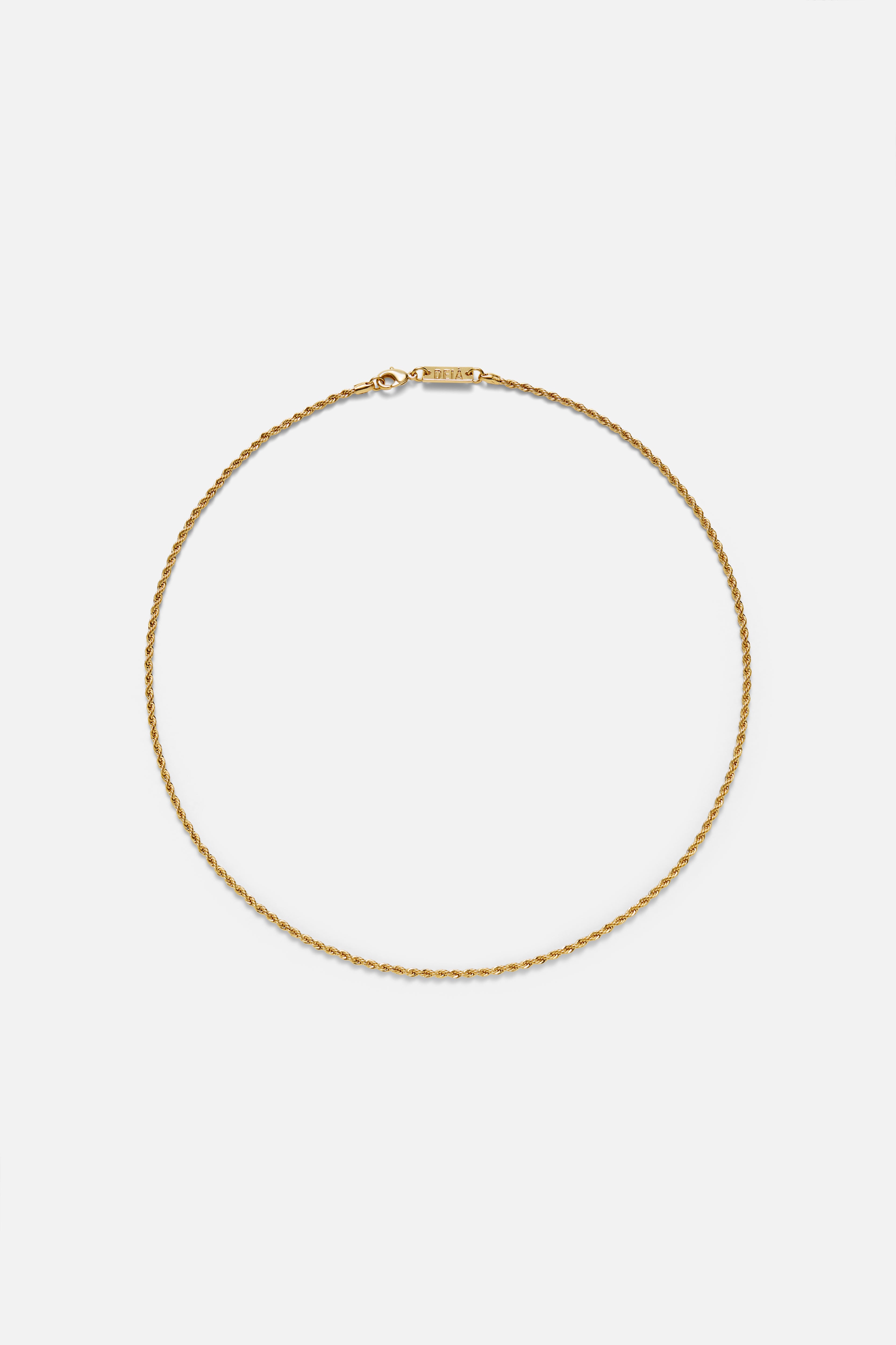Rope Necklace — Gold, handcrafted in Spain