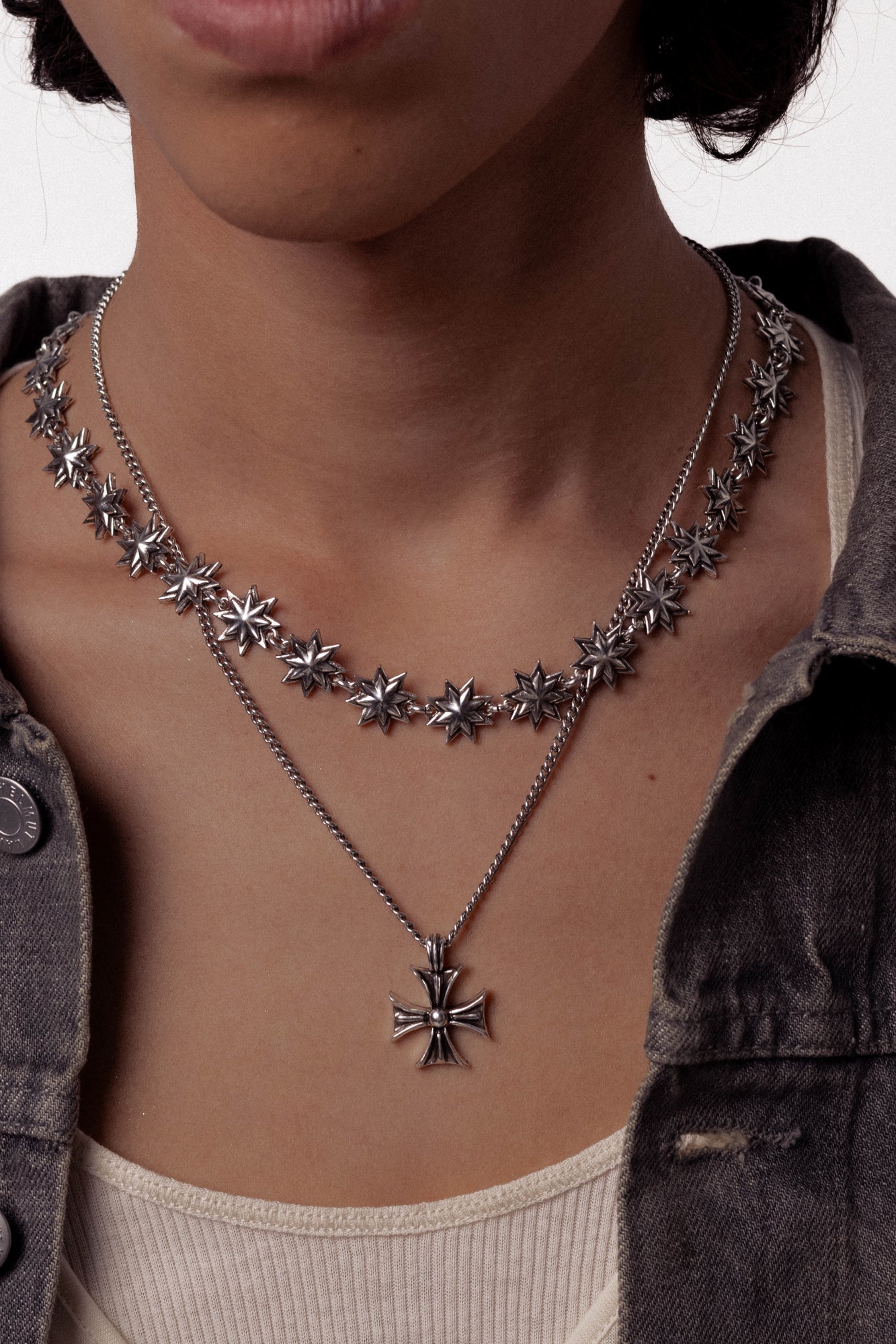Stella Necklace — Silver, handcrafted in Spain