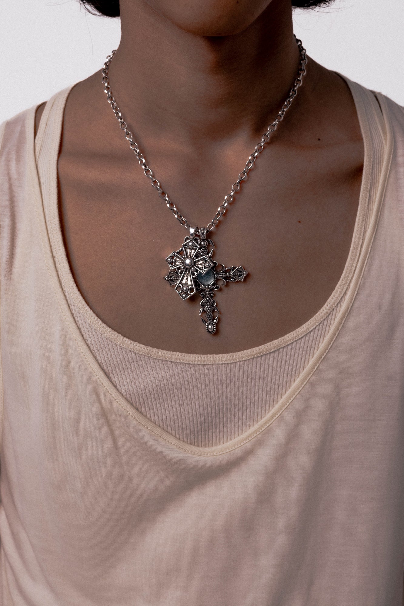 Veleno Necklace — Silver, handcrafted in Spain