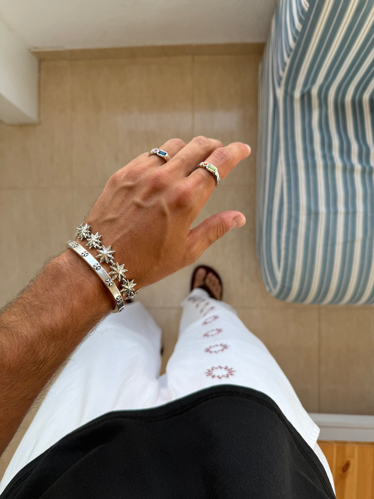 Worn by creators - Stella Bracelet / Deia Cross Bracelet
