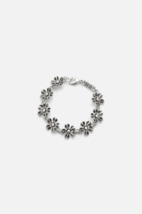 Les Fleurs Bracelet Aged — Silver, handcrafted in Spain