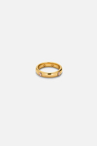 CAS DEIÀ VELA RING LIGHT PEACH, handcrafted gold ring