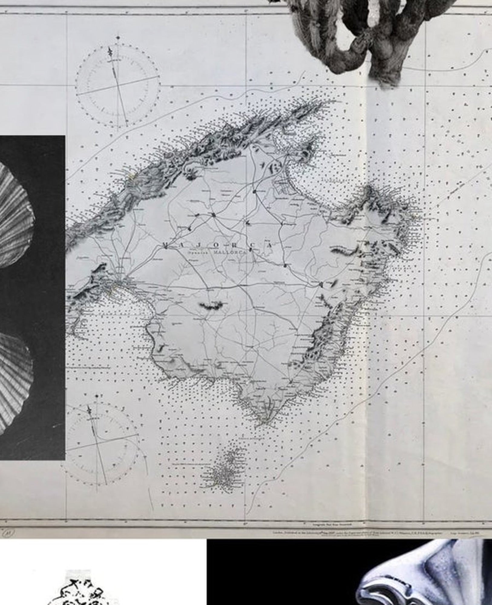 Old map of Mallorca